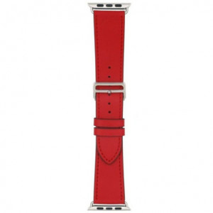 iUni Single Tour Armband für Apple Watch 1/2/3/4/5/6/7, 42 mm, Kunstleder, rot - Img 7