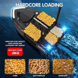 iUni V802 aasboot, 18.000 mAh, 4 reservoirs, 3 kg, 500 m, 15 km/u, 2,4 GHz afstandsbediening, zwart - Img 10
