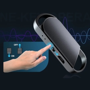 Schlüsselanhänger mit verstecktem Diktiergerät iUni SK008, 8 GB, 18 Stunden Betriebsdauer, MP3-Player - Img 4