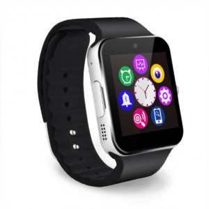 Smartwatch iUni GT08, телефон, Bluetooth, 1.3MP Камера, LCD дисплей против надраскване, Сребърен - Img 6
