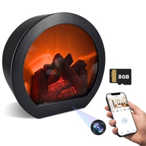 Μίνι κάμερα iUni TH-798, ηλεκτρικό τζάκι, Wi-Fi, Full HD, 8 GB, ζωντανή προβολή στο κινητό