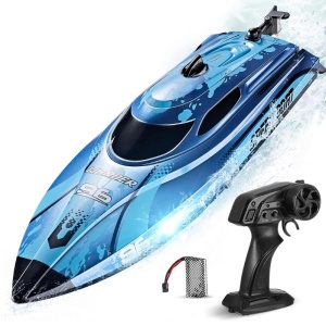 Τηλεκατευθυνόμενο σκάφος iUni HJ820, RC σκάφος υψηλής ταχύτητας, ταχύτητα 25 χλμ./ώρα, 2,4 GHz, μπλε