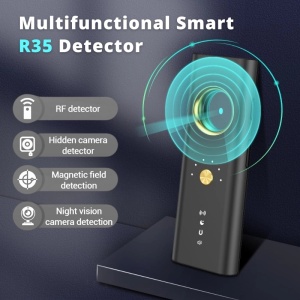 Детектори за камери, Микрофони, GPS локатори, Записващи устройства, iUni R35, Честоти 1MHz-6.5GHz - Img 2
