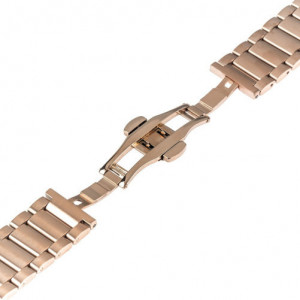 Каишка iUni 22 мм за Gear S3 Стомана Rose Gold - Img 7