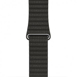 Каишка iUni Leather Loop за Apple Watch 1/2/3/4/5/6/7 42 мм Еко кожа Dark Сив - Img 3