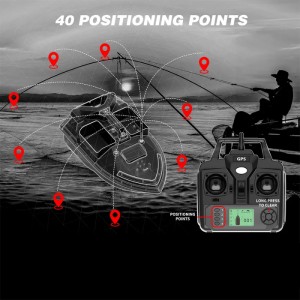 Лодка за риболовна стръв iUni V020, GPS, фосфоресциращ корпус, 3 резервоара, 2kg, 500m, 5200mAh, 10km/h, 2.4GHz дистанционно управление - Img 9