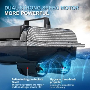 Лодка за риболовна стръв iUni V900, GPS, 2 резервоара, капацитет 1.5кг, 500m, 5200mAh, 6km/h, 2.4GHz дистанционно управление - Img 7