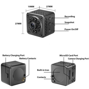 Мини Шпионска камера iUni IP34, Wi-Fi, 16GB, Full HD, Full HD, Аудио-видео, Нощно виждане - Img 8