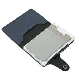 Портфейл iUni P4, RFID, слот за 9 карти, тъмно син - Img 2
