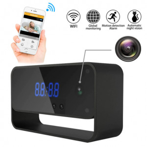 Часовник iUni Spy IP27, 1080p Full HD Шпионска камера, Безжичен, P2P, Нощно виждане, Гласов-Видео запис, Сензор за движение - Img 10
