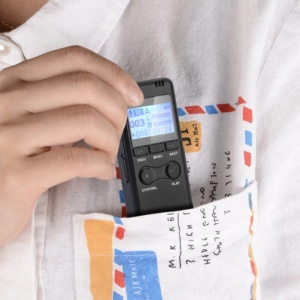 Шпионски микрофон iUni SpyMic REP01, Професионален диктофон, 8GB, MP3 Player - Img 3