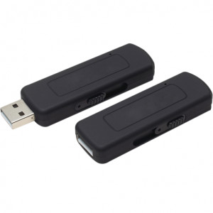 Шпионски микрофон USB стик SpyMic STK97, Диктофон, Вокална активация, 8 GB вътрешна памет, Черен - Img 10