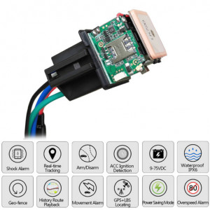 Autogps-tracker TK102, spionagemicrofoon, gps-tracking, met magneet en waterdichte hoes - Img 3