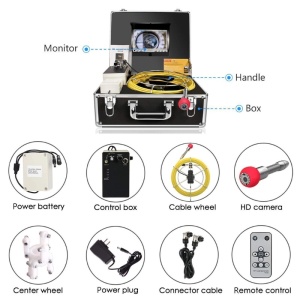 Buisinspectiecamera, 30 m, iUni ICT17, 7-inch monitor - Img 12