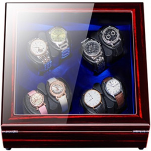 iUni αυτόματη μηχανή περιτύλιξης ρολογιών, Watch Winder 8 Mahon-Black - Img 7
