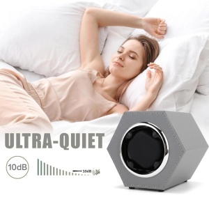 iUni Кутия за навиване на автоматични часовници, Watch Winder, Еко кожа, Сиво - Img 8