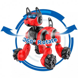 iUni 800A: slimme robothond met gebaren- en afstandsbediening, 360° draaibaar, rood - Img 9