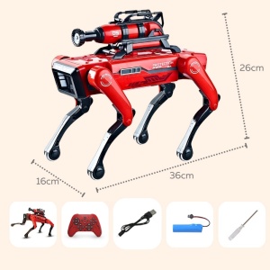iUni 8021 Intelligenter Roboterhund mit Wassersprühfunktion, Fernbedienung, Sprachbefehlen und Bewegungsprogrammierung - Img 12