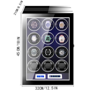 iUni Automatikuhrwerk mit Fingerabdruck, luxuriöses Uhrwerk 12, Carbon - Img 3