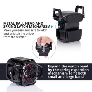 iUni automatische horlogewinder, luxe horlogewinder 12 Mahon-Black - Img 3