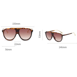 iUni iEye Aviator Sonnenbrille, UV400, mit Tierprint - Img 6