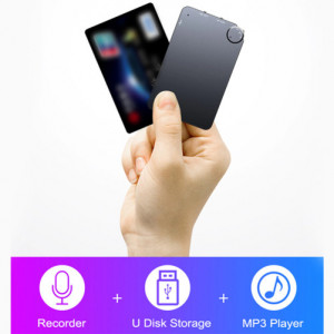 iUni K2 Мини шпионски диктофон, 32GB, 200 часа, гласово активиране, MP3 плейър - Img 6