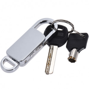 iUni SpyMic BR11 Plus sleutelhanger, spionagerecorder, 8 GB intern geheugen, mp3-speler, zilverkleurig - Img 12