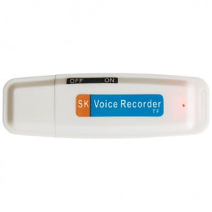 iUni SpyMic STK99 USB-stick met verborgen microfoon, dictafoon, wit - Img 8