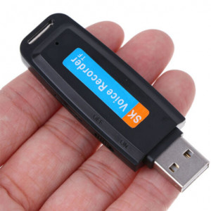 iUni SpyMic STK99 USB-Stick-Spionagemikrofon, Diktiergerät, Schwarz - Img 7