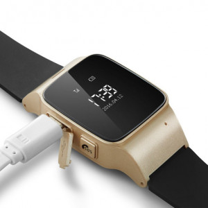 Smartwatch за деца и възрастни iUni U100, GPS, вграден телефон, Крачкомер, Известия, Wi-fi, Champagne Gold - Img 3