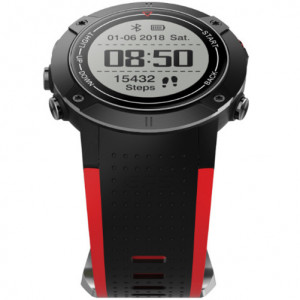 Smartwatch iUni DM18, Време на готовност 30 дни, GPS, Bluetooth, OLED, Водоустойчив, Червен - Img 5