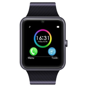 Smartwatch iUni GT08, телефон, Bluetooth, 1.3MP Камера, LCD дисплей против надраскване, Черно - Img 9