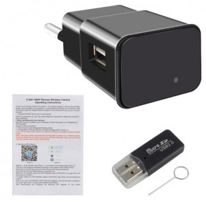 USB-oplader met spionagecamera iUni IP1000, wifi, 4K-weergave, audio-video, P2P - Img 10