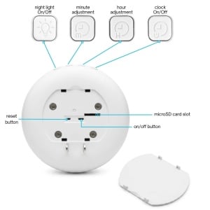 Versteckte Kamera in einer Nachttischlampe und einer Digitaluhr iUni IP71, WLAN, 8 GB, Full HD, Nachtsicht, Live-Überwachung - Img 8