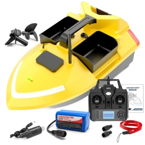 Wiederverpackt – Futterboot iUni V020, GPS, Phosphoreszierender Rumpf, 3 Tanks, 2 kg, 500 m, 12.000 mAh, 10 km/h, Fernsteuerung 2,4 GHz (Exemplar 1) - Img 11