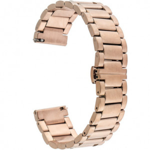 Λουράκι iUni 22 mm για Gear S3 από ανοξείδωτο ατσάλι σε ροζ χρυσό - Img 2