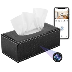 Μίνι κάμερα iUni IP73, βάση για χαρτοπετσέτες, Wi-Fi, Full HD, Υποδοχή κάρτας microSD, ζωντανή προβολή στο κινητό