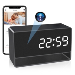 Ρολόι με κάμερα κατασκοπείας iUni IP27 Mini, Wi-Fi, ανάλυση 4K, νυχτερινή όραση, αισθητήρας κίνησης