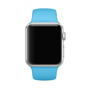 Каишка iUni за Apple Watch 1/2/3/4/5/6/7 38 мм Силикон Син - Img 8