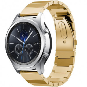 Каишка iUni Link Bracelet 20 мм за Gear S2 Стомана Златист - Img 8