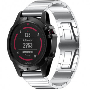 Каишка iUni Link Bracelet 26 мм за Garmin Fenix 3 Стомана Сребрист - Img 6