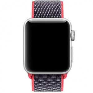 Каишка iUni Woven Strap за Apple Watch 1/2/3/4/5/6/7 44 мм Найлон Лилав/Розов - Img 6