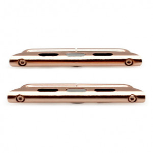 Катарама iUni за Apple Watch 1/2/3/4/5/6/7 38 мм Стомана Розов - Img 6