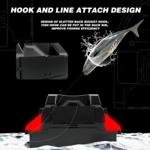 Лодка за риболовна стръв iUni V801, 3 резервоара, капацитет 2 кг, 500m, 12000mAh, 10km/h, 2.4GHz дистанционно управление - Img 12