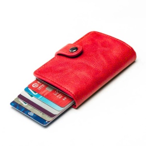 Портфейл iUni P2, RFID, слот за 6 карти, червен - Img 9
