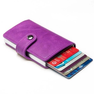 Портфейл iUni P2, RFID, слот за 6 карти, Magenta - Img 8
