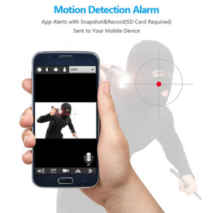Часовник iUni SpyCam IP99, Full HD Шпионска камера, P2P, Wi-Fi, 150-градусов ъгъл, Нощно виждане, Сензор за движение - Img 9