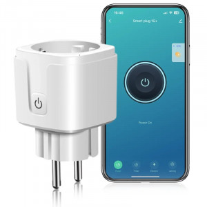 Intelligenter Steckdosenadapter iUni PS1, 16 A, WLAN, Verbrauchsüberwachung, Smart Life / Tuya-App, kompatibel mit Alexa/Google Assistant