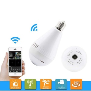 iUni A10-L Spionagekamera in Form einer Glühbirne, 8 GB, WLAN, Bewegungssensor, Nachtsicht, 360°-Blickwinkel - Img 9