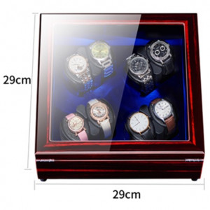 iUni Automatic 8-Watch Winder, Mahogany-Black - Img 11